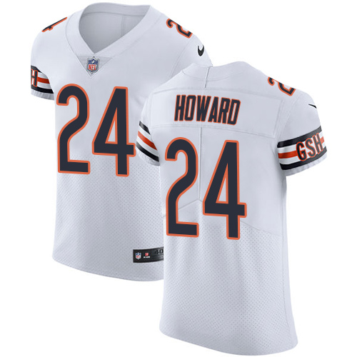 Nike Bears #24 Jordan Howard White Men's Stitched NFL Vapor Untouchable Elite Jersey